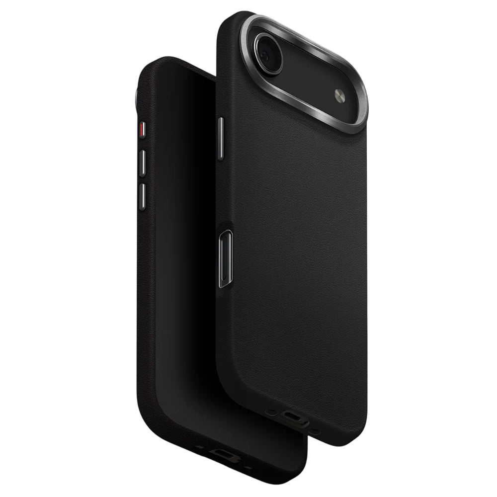 Hülle für Apple iPhone 17 Air, UNIQ, Lyden Leatherette, Schwarz