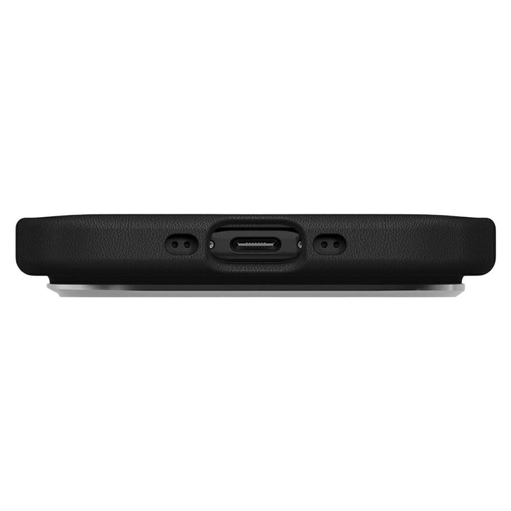 Hülle für Apple iPhone 17 Air, UNIQ, Lyden Leatherette, Schwarz