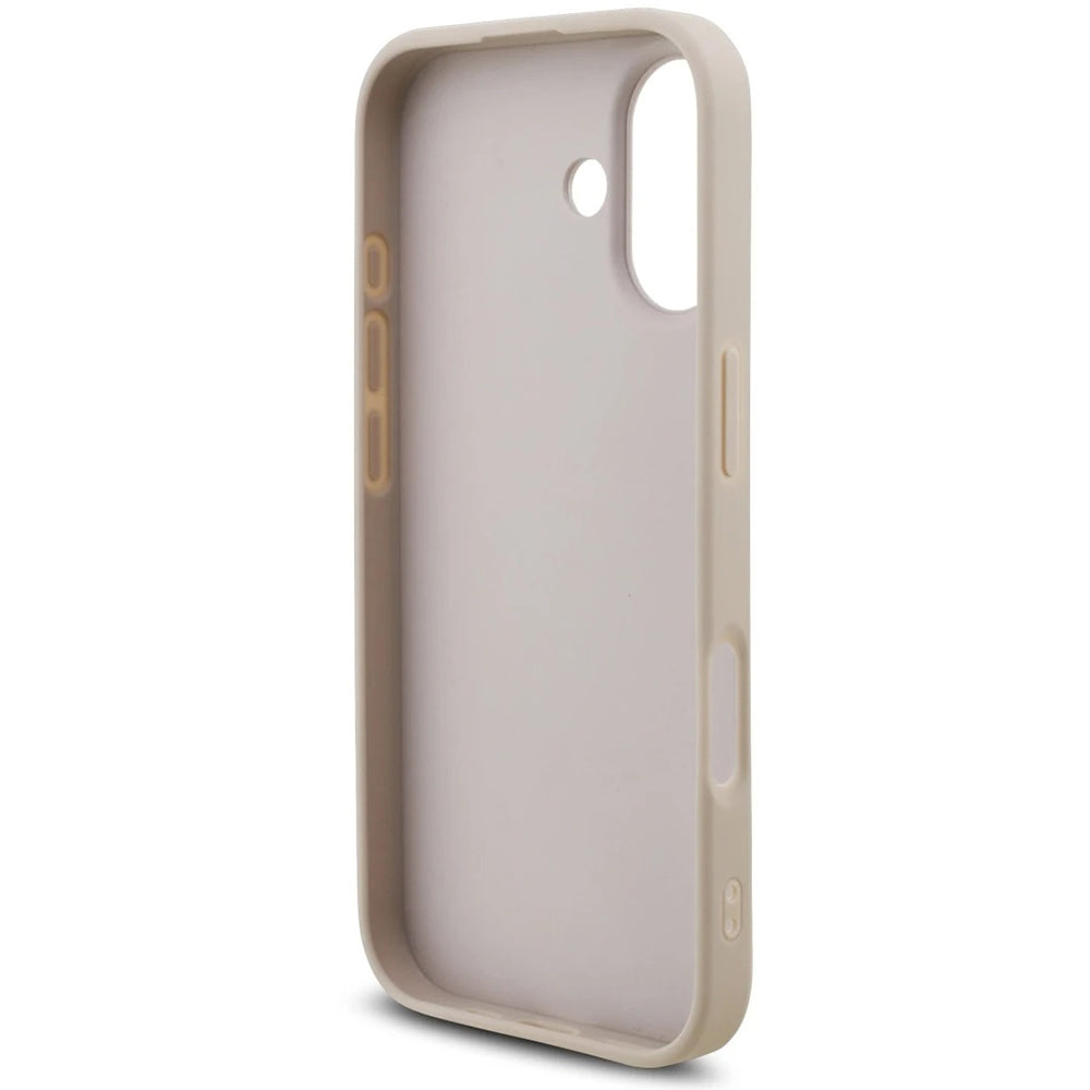 Étui pour Apple iPhone 17, Guess, 4G Classic Logo avec sangle, Rose