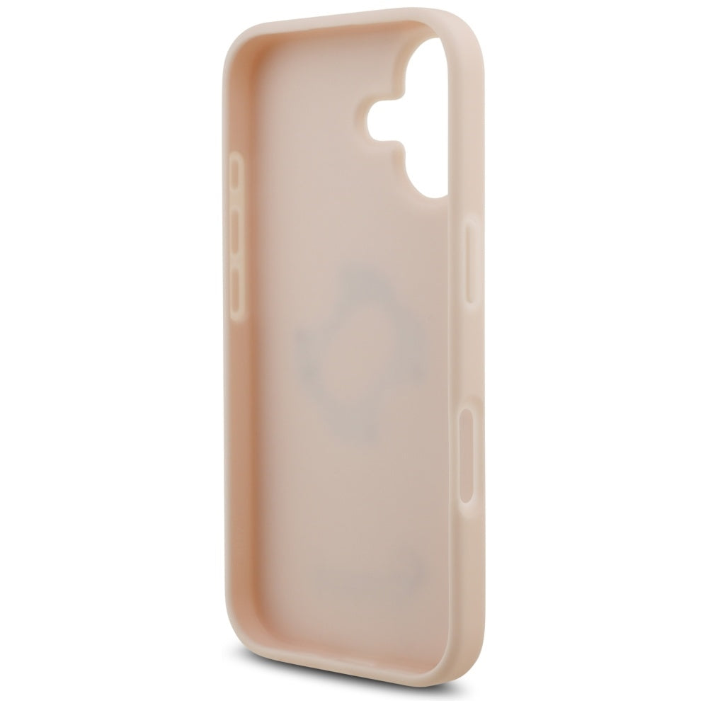 Hoes voor Apple iPhone 17, Guess, 4G Grained Big and Classic Logo, Roze