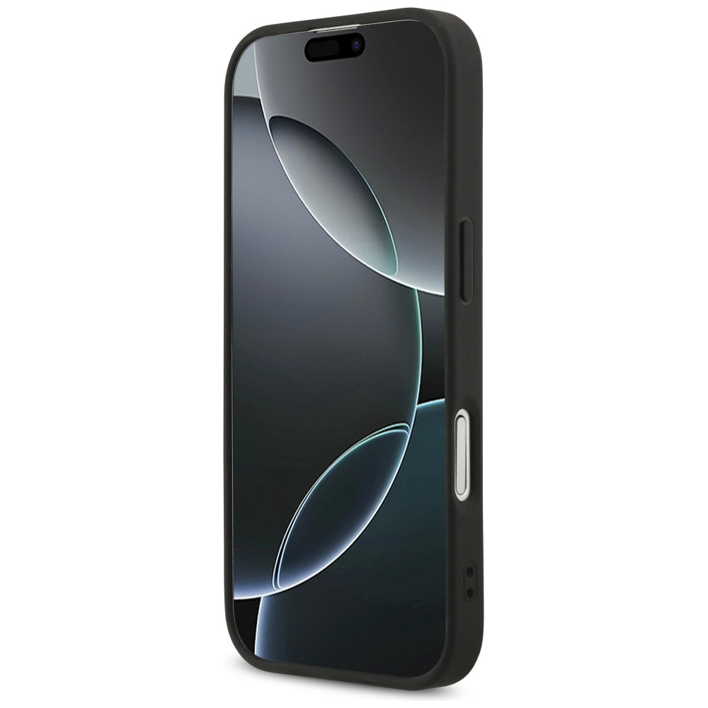 Hoes voor Apple iPhone 17, Guess, Fixed Glitter Big 4G, Zwart