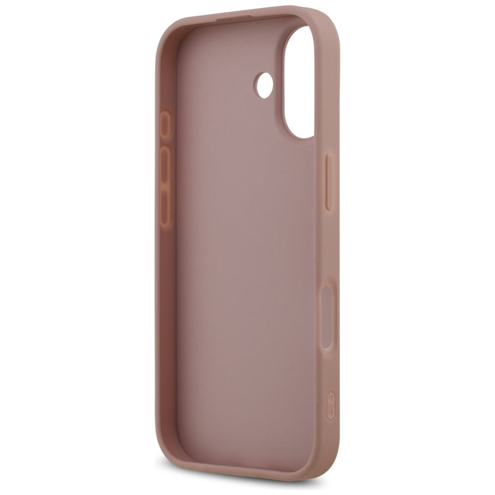 Hoes voor Apple iPhone 17, Guess, Fixed Glitter Big 4G, Roze
