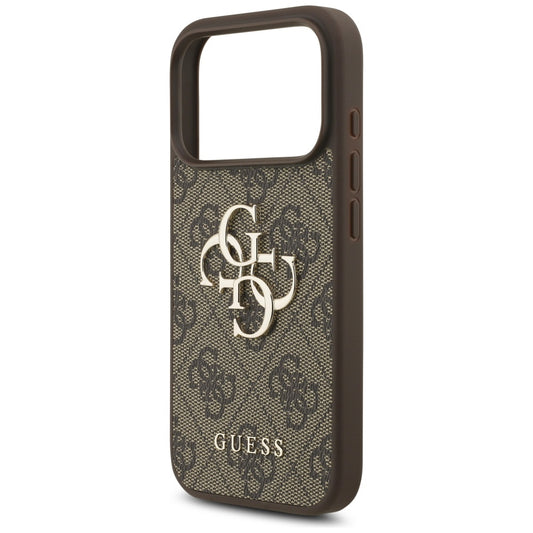 Étui pour Apple iPhone 17 Pro, Guess, 4G Big Logo, Marron