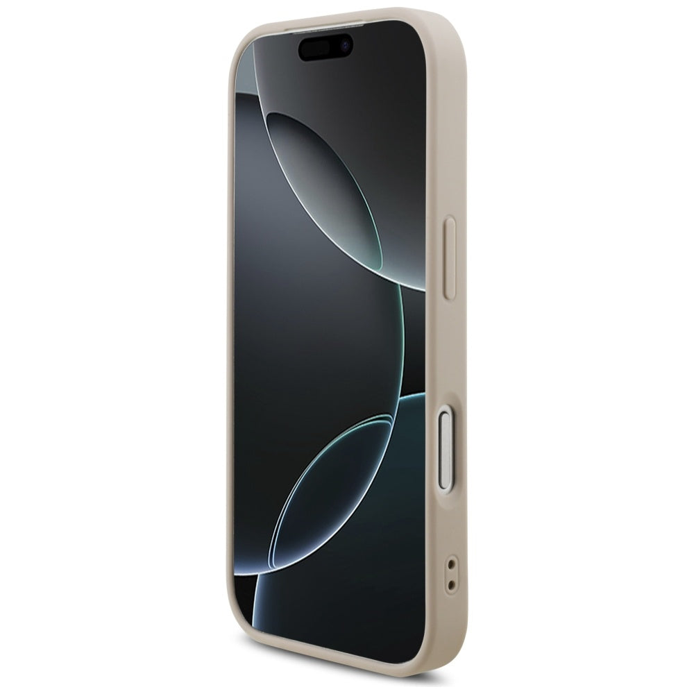Hoes voor Apple iPhone 17 Pro, Guess, 4G Classic Logo met Band, Roze