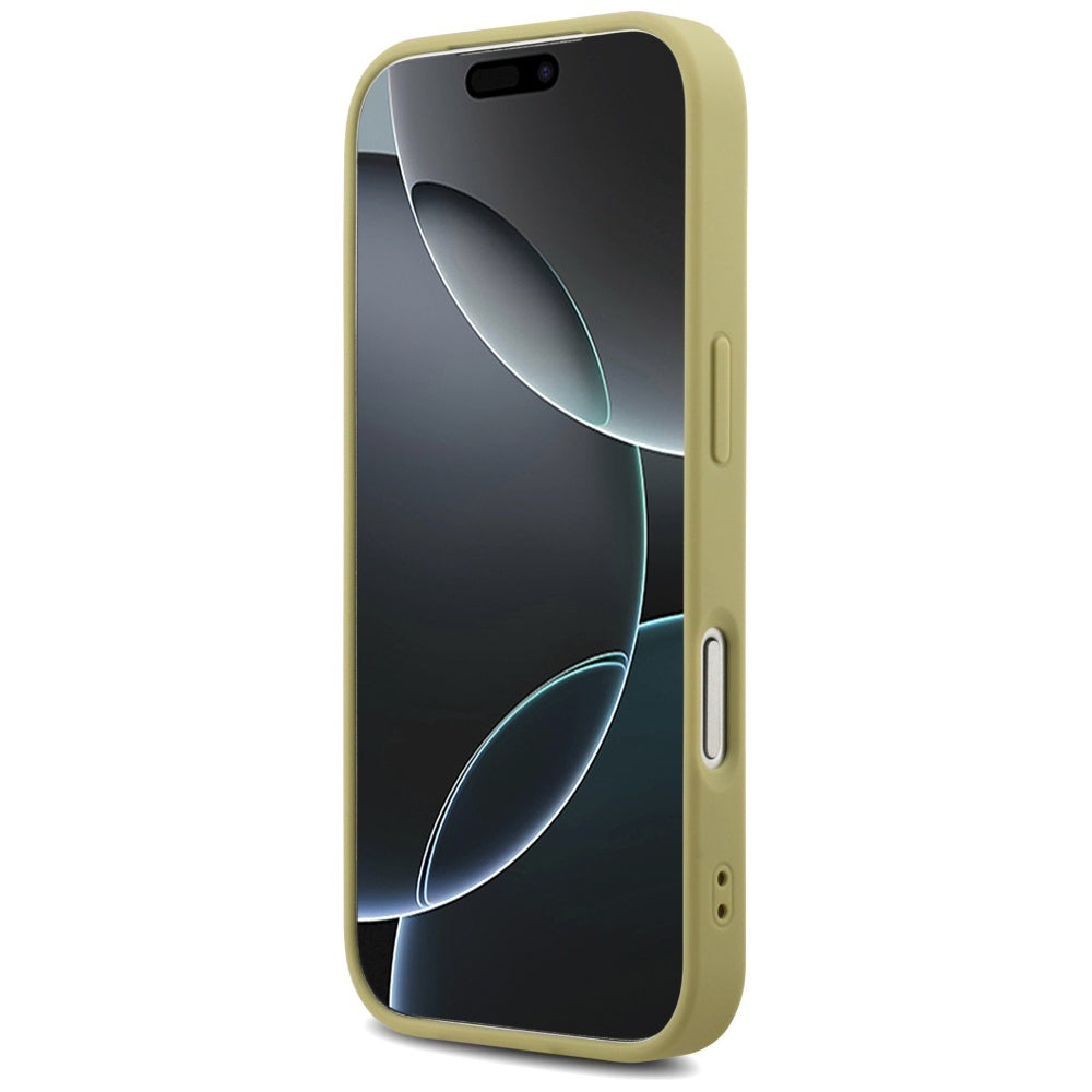 Étui pour Apple iPhone 17 Pro, Guess, Fixed Glitter Big 4G, Doré