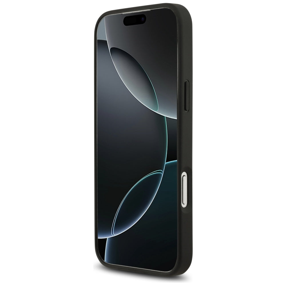 Hoes voor Apple iPhone 17 Pro Max, Guess, 4G Ring Stand, Zwart