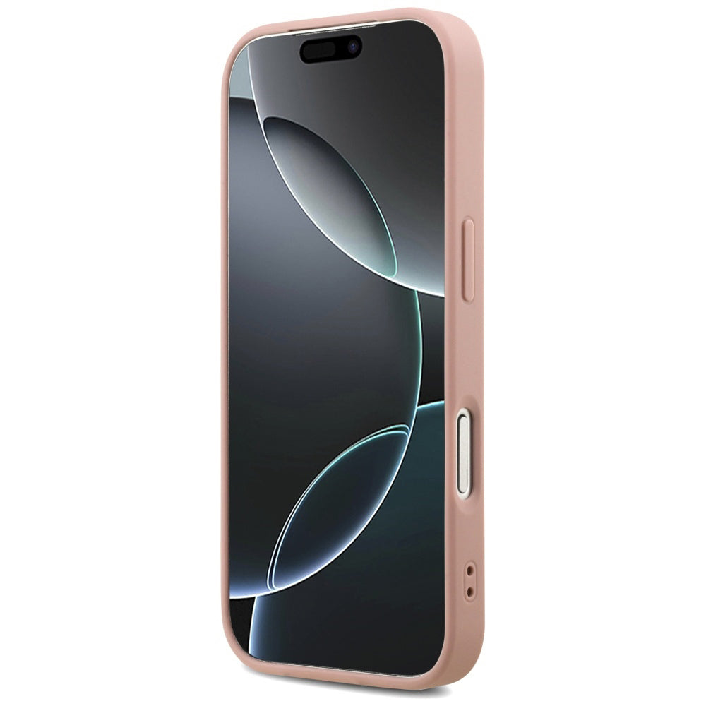 Étui pour Apple iPhone 17 Pro Max, Guess, Fixed Glitter Big 4G, Rose