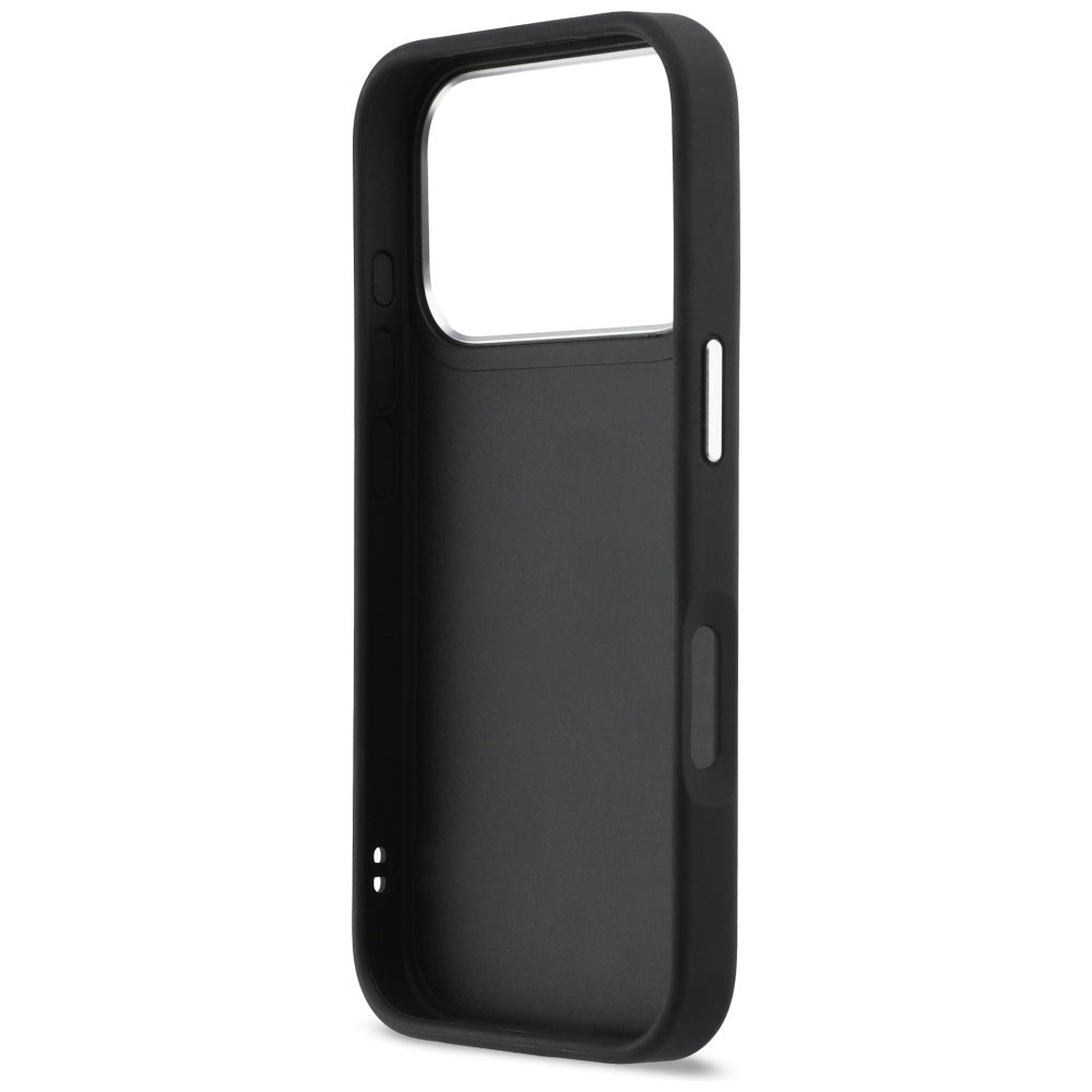 Étui pour Apple iPhone 17 Pro Max, Karl Lagerfeld, Impression Karl & Choupette avec Poche, Noir