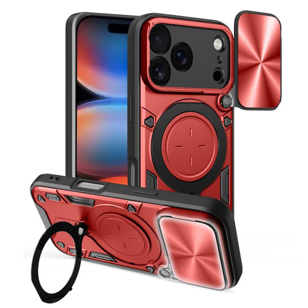 Étui pour Apple iPhone 17 Pro Max, Techsuit, CamGuard Pro, Rouge