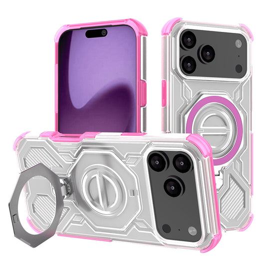 Hoes voor Apple iPhone 17 Pro Max, Techsuit, Carbon Shield Pro, Roze