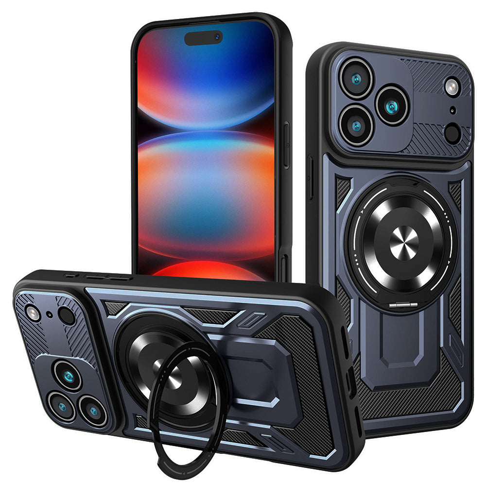 Étui pour Apple iPhone 17 Pro Max, Techsuit, RuggedCam, Bleu