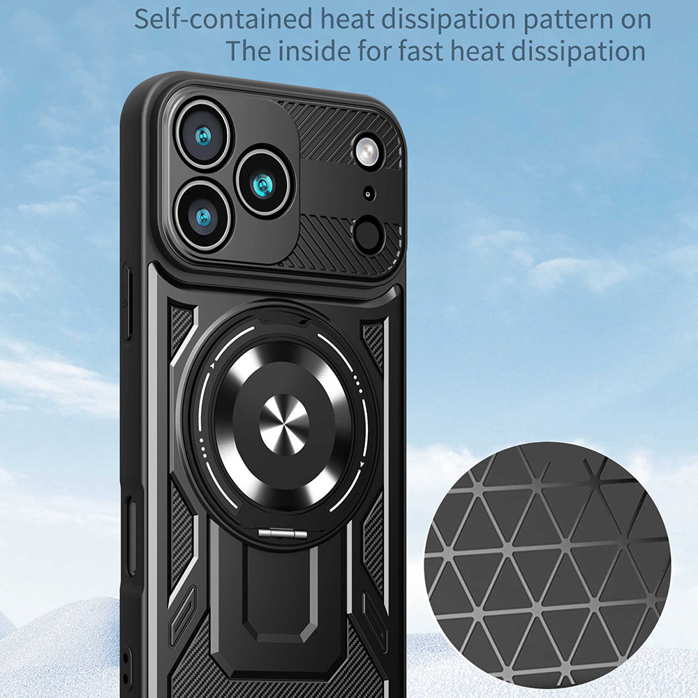 Étui pour Apple iPhone 17 Pro Max, Techsuit, RuggedCam, Bleu