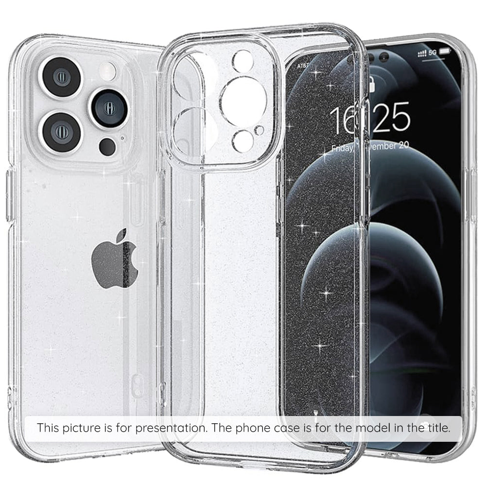 Étui pour Apple iPhone 17 Pro Max, Techsuit, SparkleSkin, Transparent