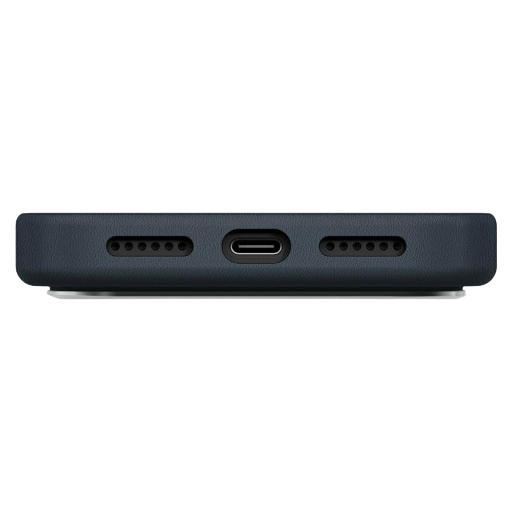Hülle für Apple iPhone 17 Pro Max, UNIQ, Lyden Leatherette, Blau