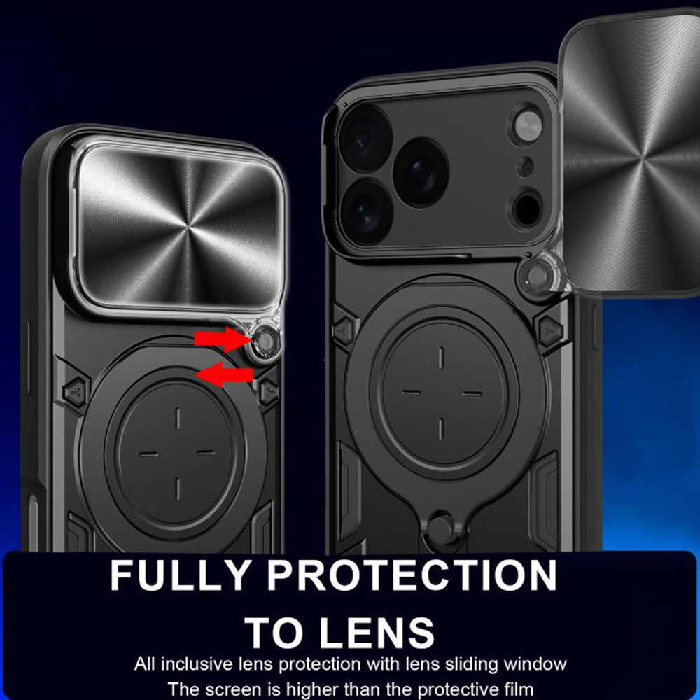 Hülle für Apple iPhone 17 Pro, Techsuit, CamGuard Pro, Schwarz