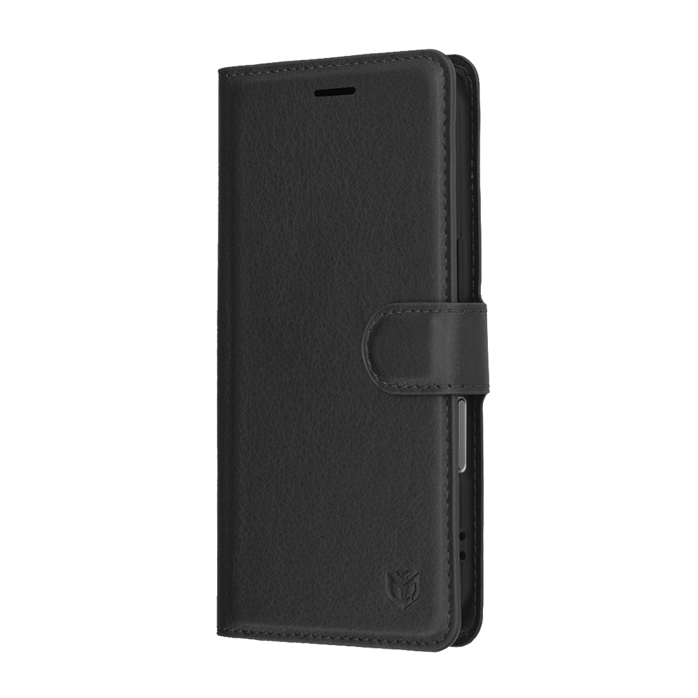 Étui pour Apple iPhone 17 Pro, Techsuit, Leather Folio, Noir