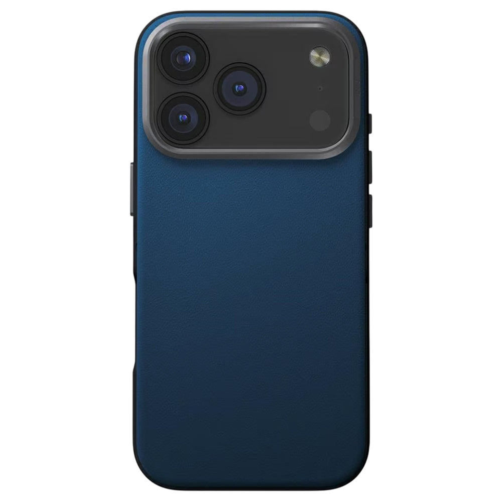 Étui pour Apple iPhone 17 Pro, UNIQ, Lyden Leatherette, Bleu Noir