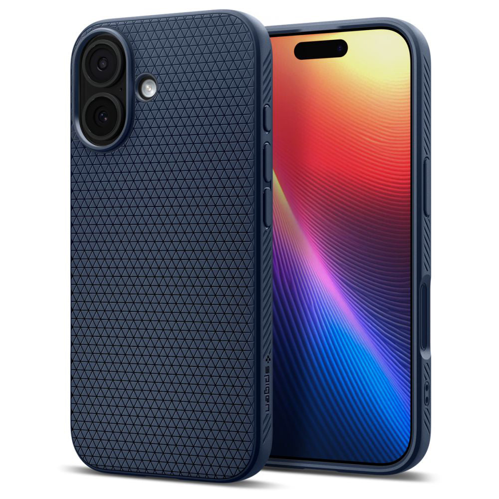 Étui pour Apple iPhone 17, Spigen, Liquid Air, Bleu Marine ACS10370