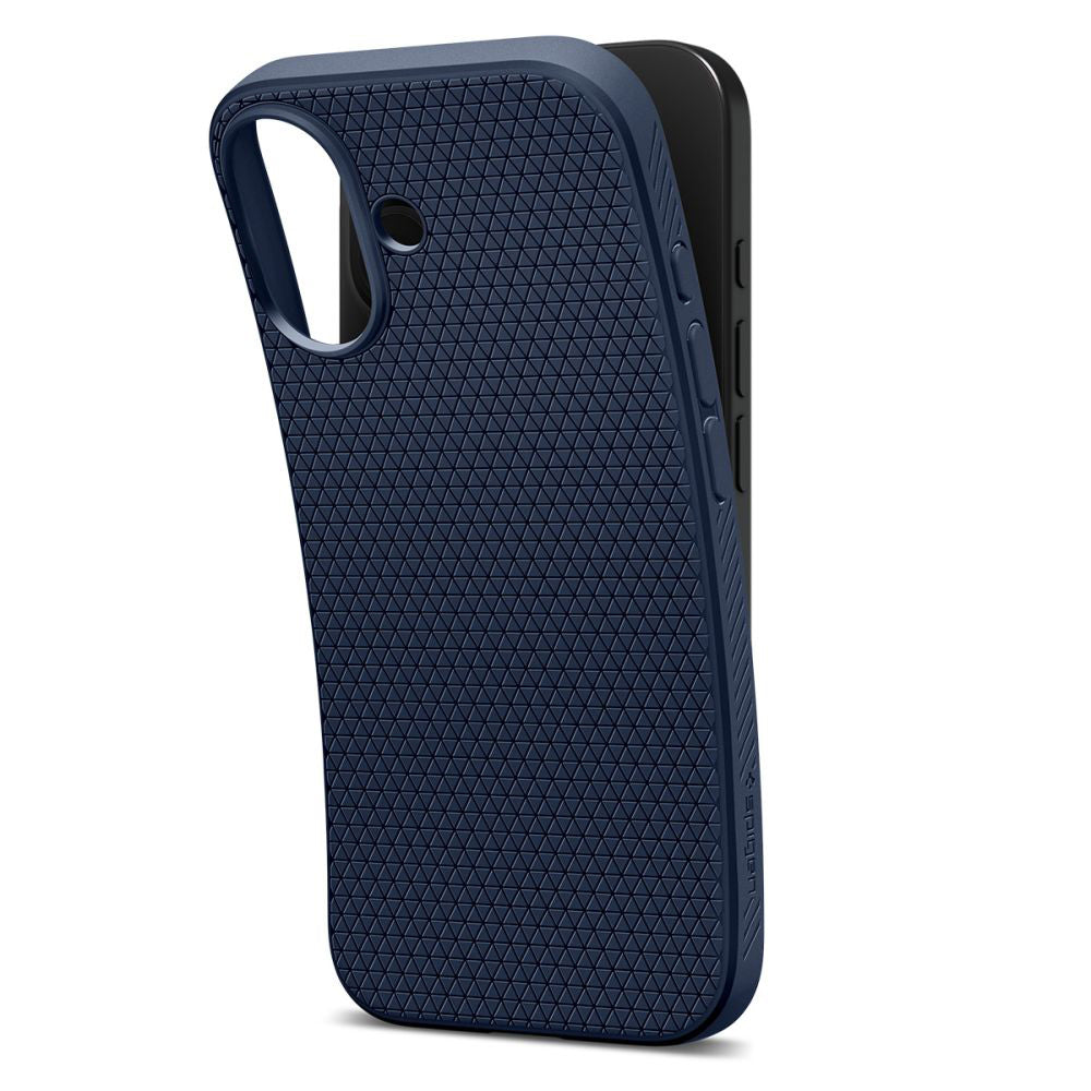 Étui pour Apple iPhone 17, Spigen, Liquid Air, Bleu Marine ACS10370
