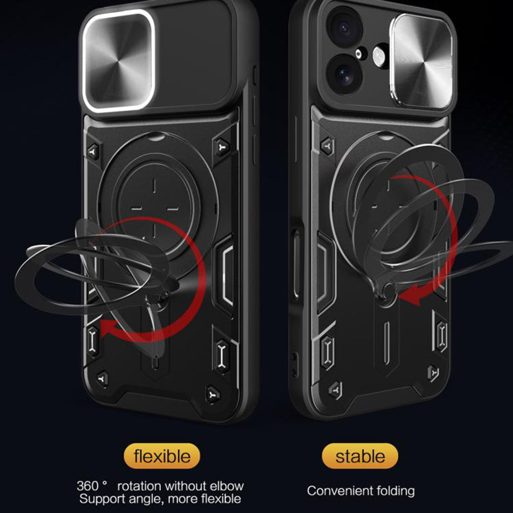 Hoes voor Apple iPhone 17, Techsuit, CamGuard Pro, Blauw