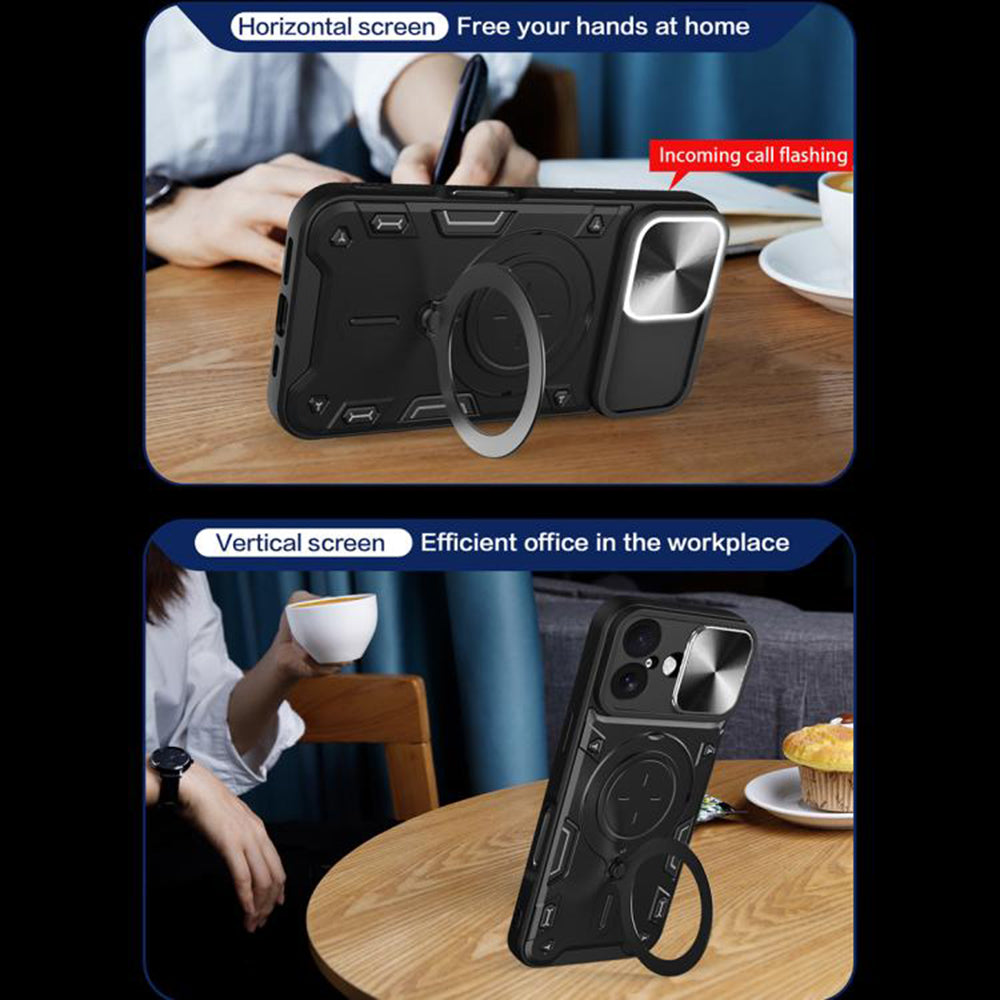 Hoes voor Apple iPhone 17, Techsuit, CamGuard Pro, Blauw