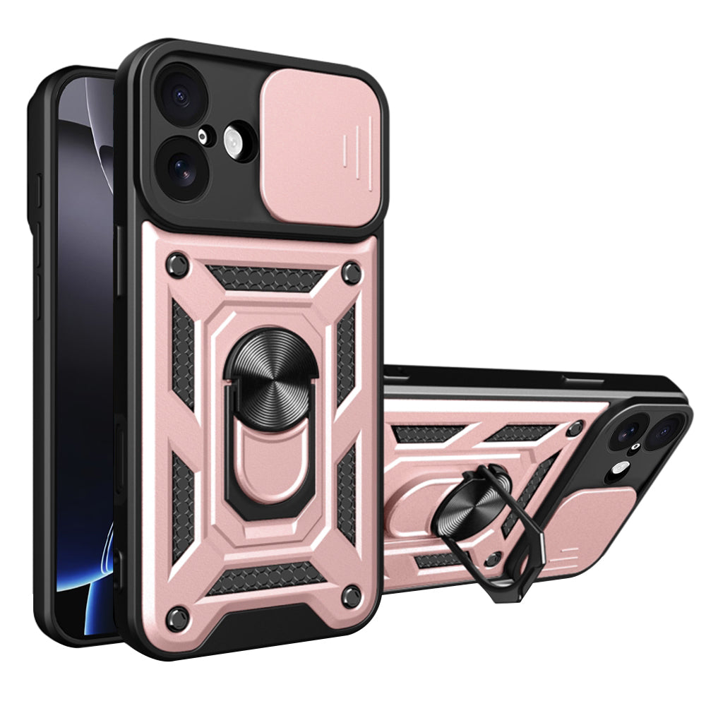 Hoes voor Apple iPhone 17, Techsuit, CamShield, Roze
