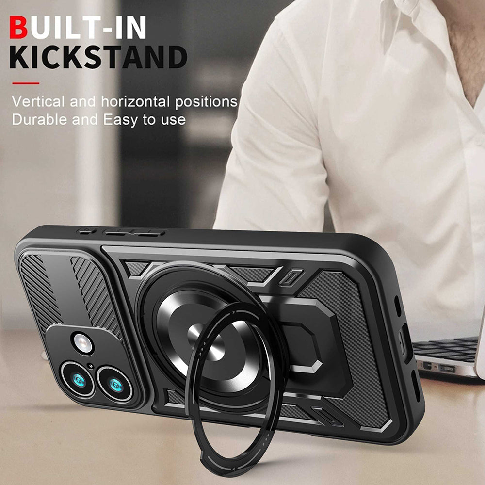 Étui pour Apple iPhone 17, Techsuit, RuggedCam, Gris