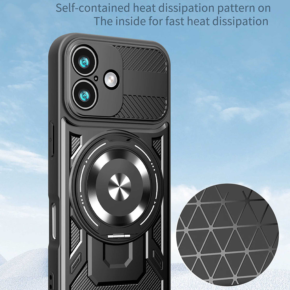Étui pour Apple iPhone 17, Techsuit, RuggedCam, Gris