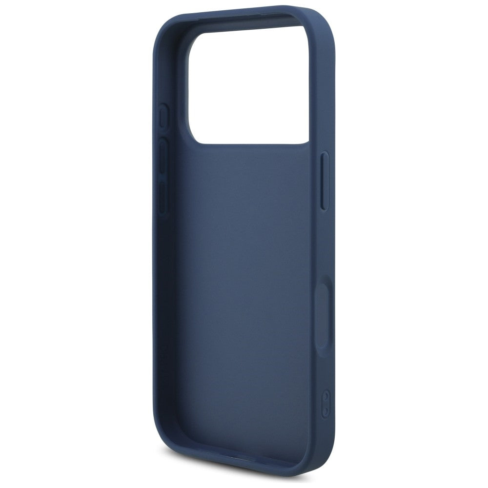 Coque pour Apple iPhone 18 Pro / 17 Pro, Guess, 4G Big Logo, Bleue