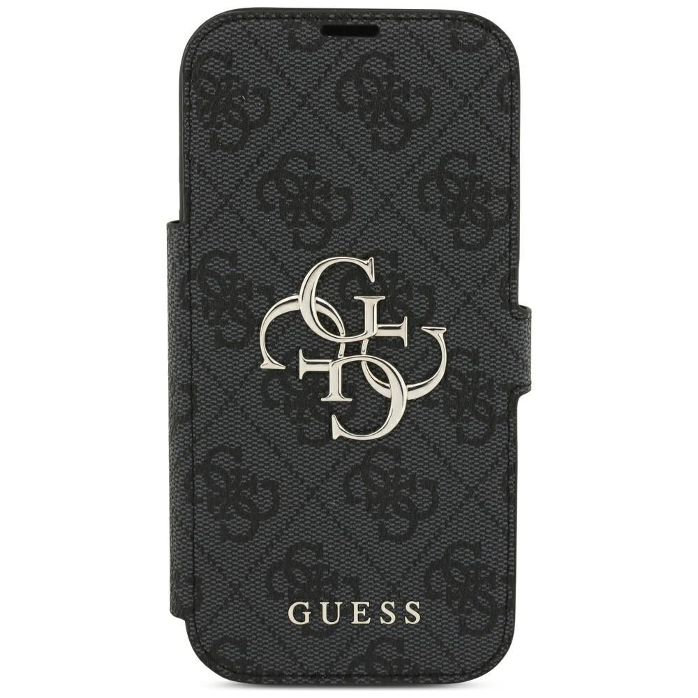 Hoes voor Apple iPhone 18 Pro / 17 Pro, Guess, 4G Metal Logo, Zwart