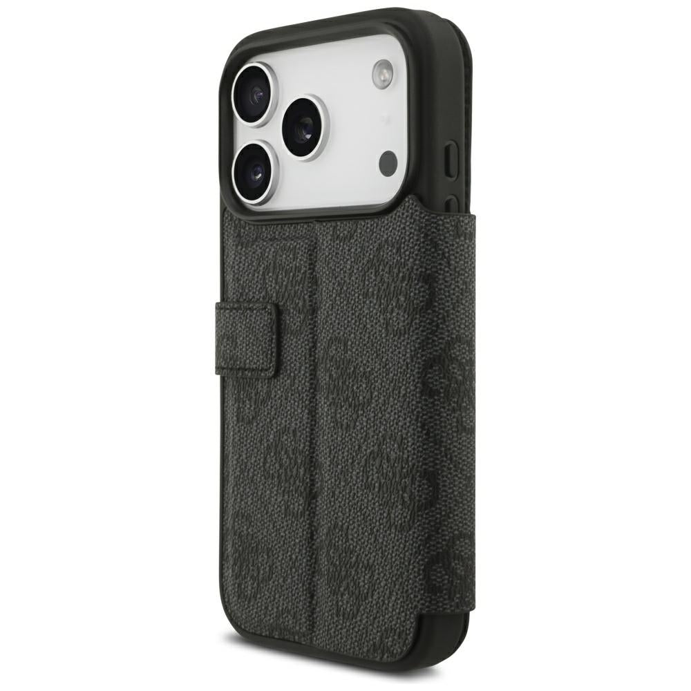 Hoes voor Apple iPhone 18 Pro / 17 Pro, Guess, 4G Metal Logo, Zwart
