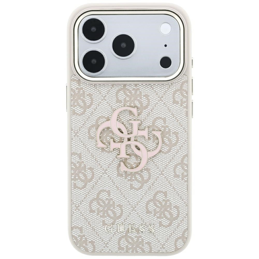 Hoes voor Apple iPhone 18 Pro Max / 17 Pro Max, Guess, 4G Big Resin Logo, Roze