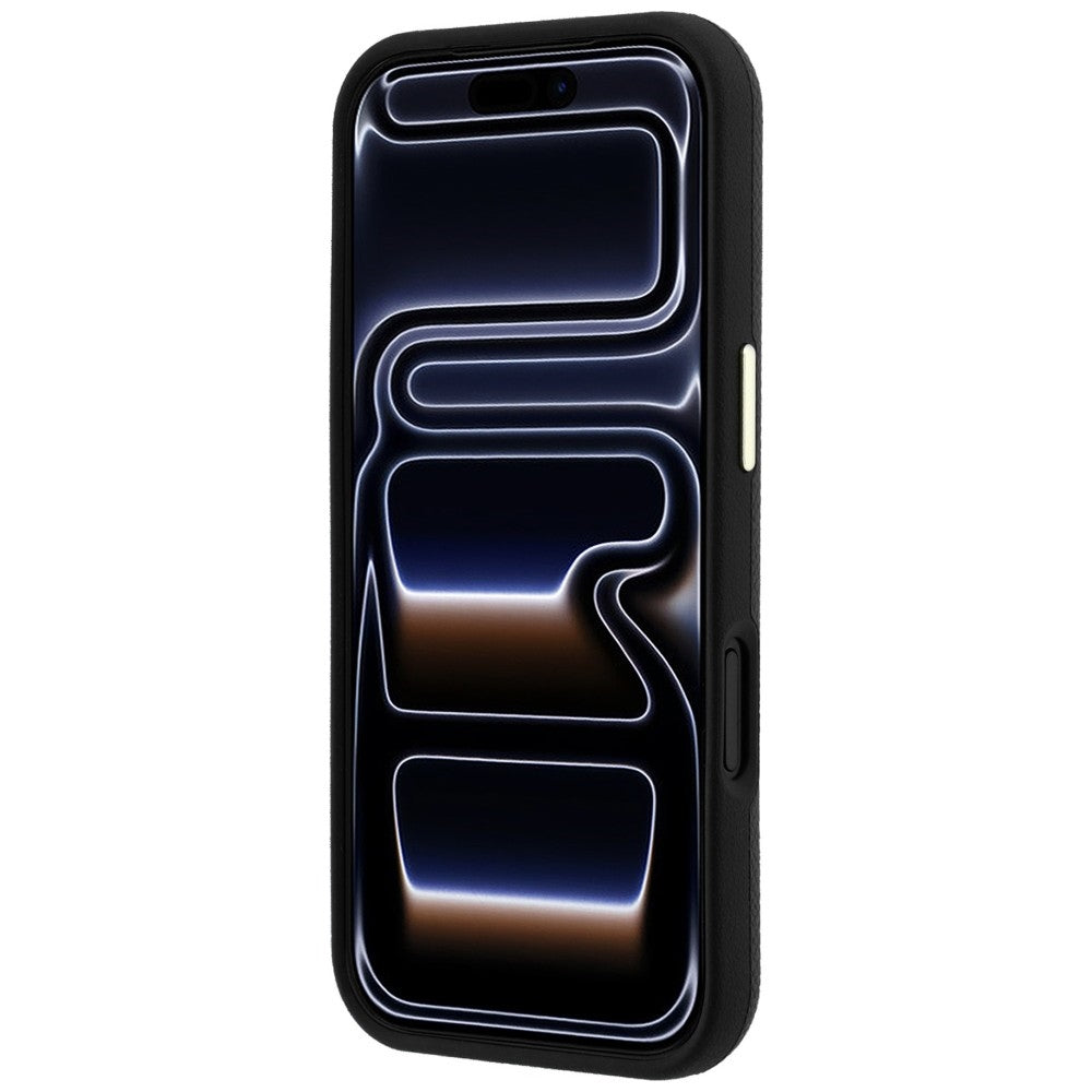 Coque pour Apple iPhone 18 Pro Max / 17 Pro Max, Guess, Grand Logo en Résine Grainée, Noire