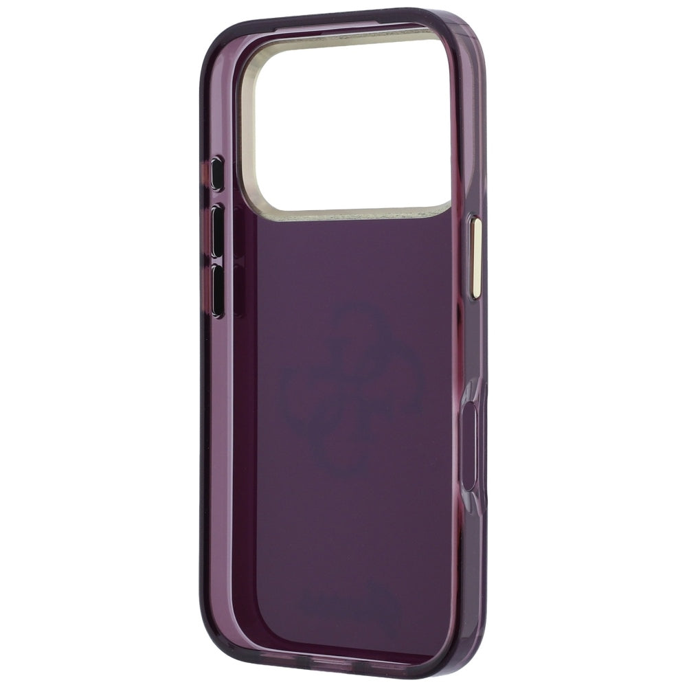 Coque pour Apple iPhone 18 Pro Max / 17 Pro Max, Guess, IML 4G Metal Script, Bordeaux