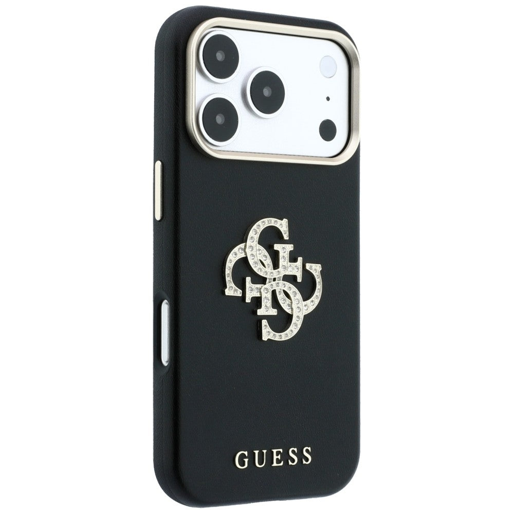 Hoes voor Apple iPhone 18 Pro Max / 17 Pro Max, Guess, Smooth Big Strass Logo, Bordeaux