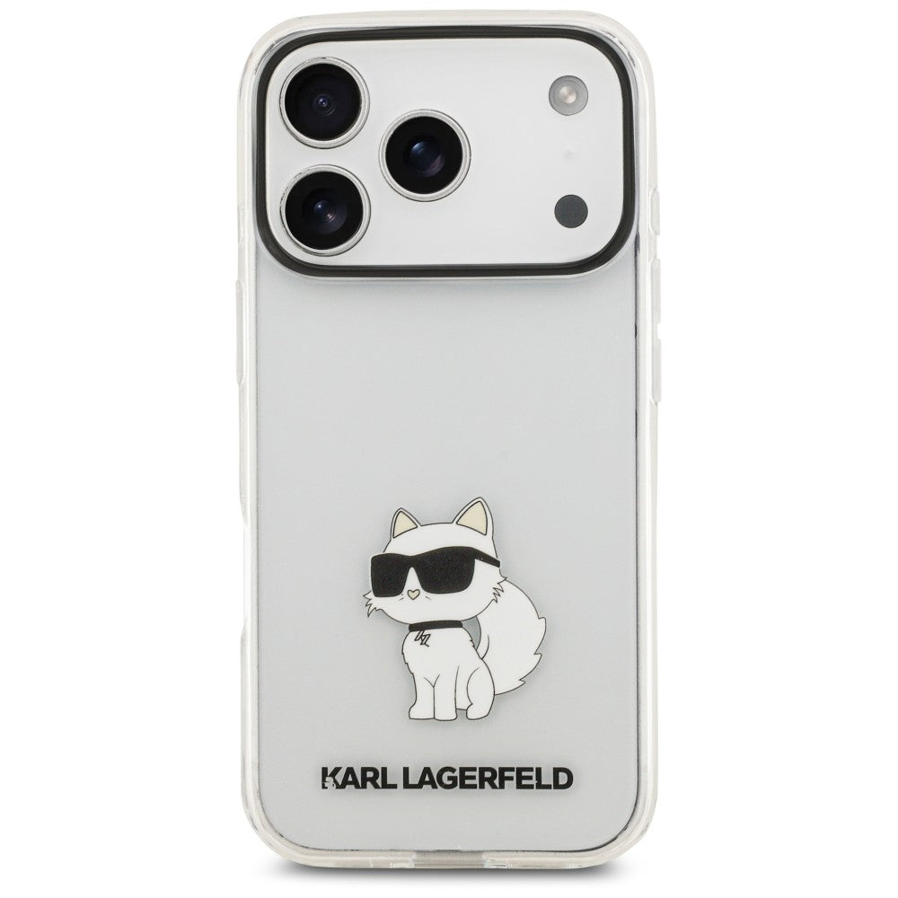 Hoesje voor Apple iPhone 18 Pro Max / 17 Pro Max, Karl Lagerfeld, IML Choupette NFT, transparant