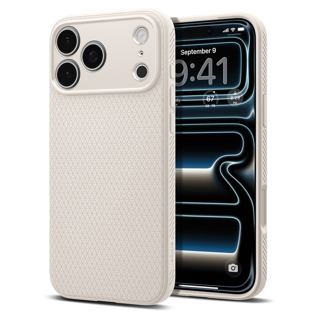 Hoesje voor Apple iPhone 18 Pro Max / 17 Pro Max, Spigen, Liquid Air, Beige ACS12114
