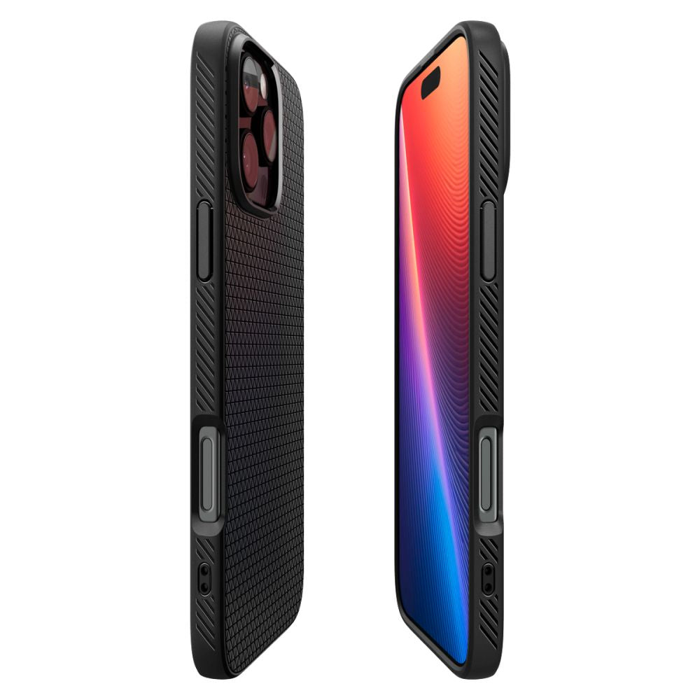 Étui pour Apple iPhone 16 Pro, Spigen, Liquid Air, Noir Mat ACS08117