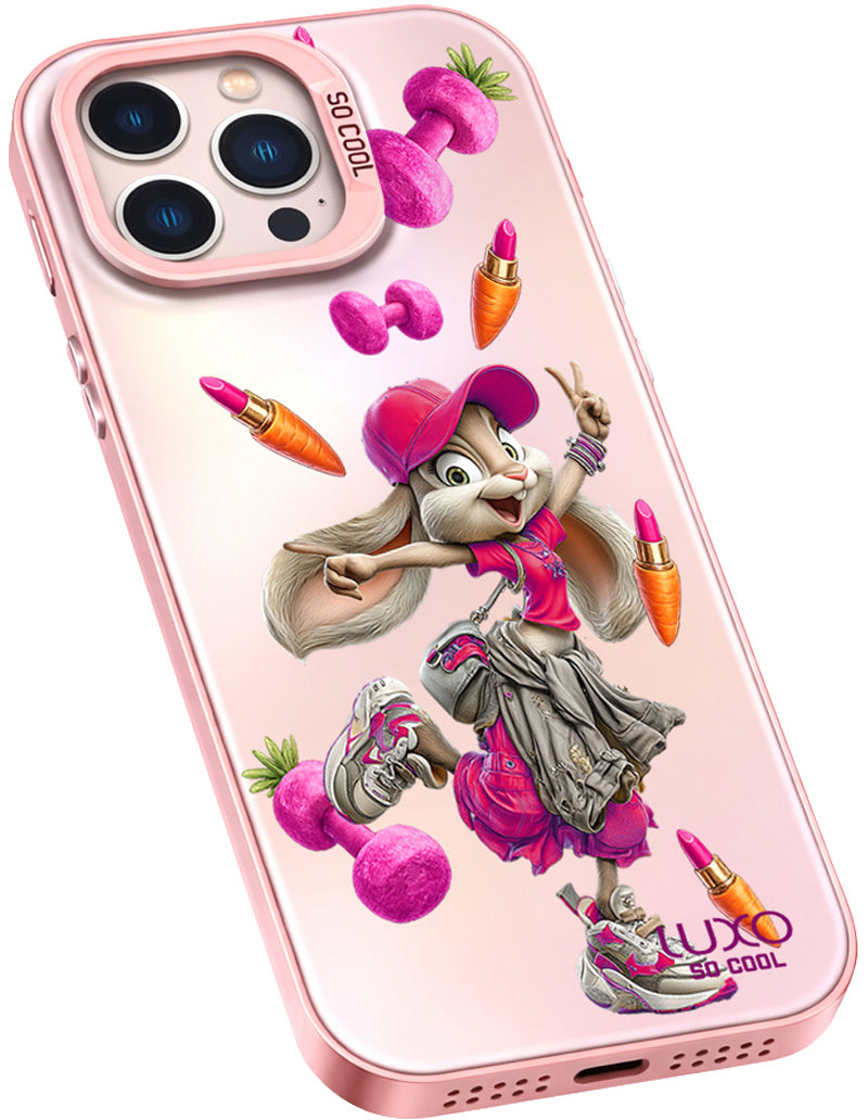 Coque pour Apple iPhone 17 Pro Max, LUXO So CooL, ArcadiA Rabbit, Multicolore