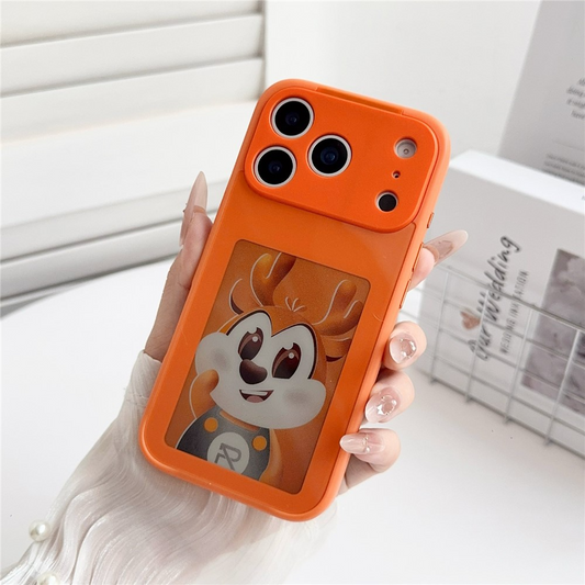 Case for Apple iPhone 17 Pro Max, OEM, Customized E-Ink Display, Orange