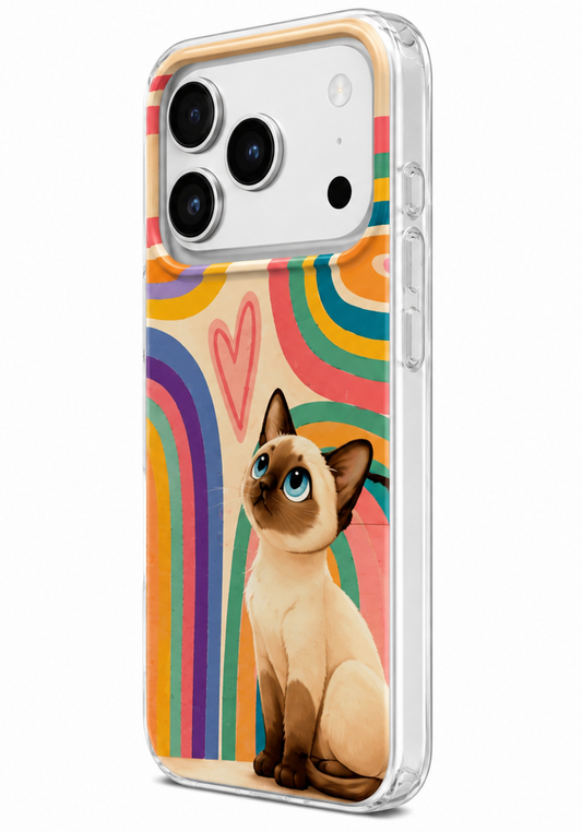 Coque pour Apple iPhone 16 Pro Max, Perfect Case, Dreamora Kitty, Multicolore