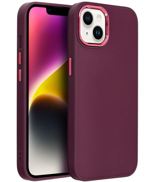 Coque pour Apple iPhone 18 Pro / 17 Pro, OEM, Frame, bordeaux