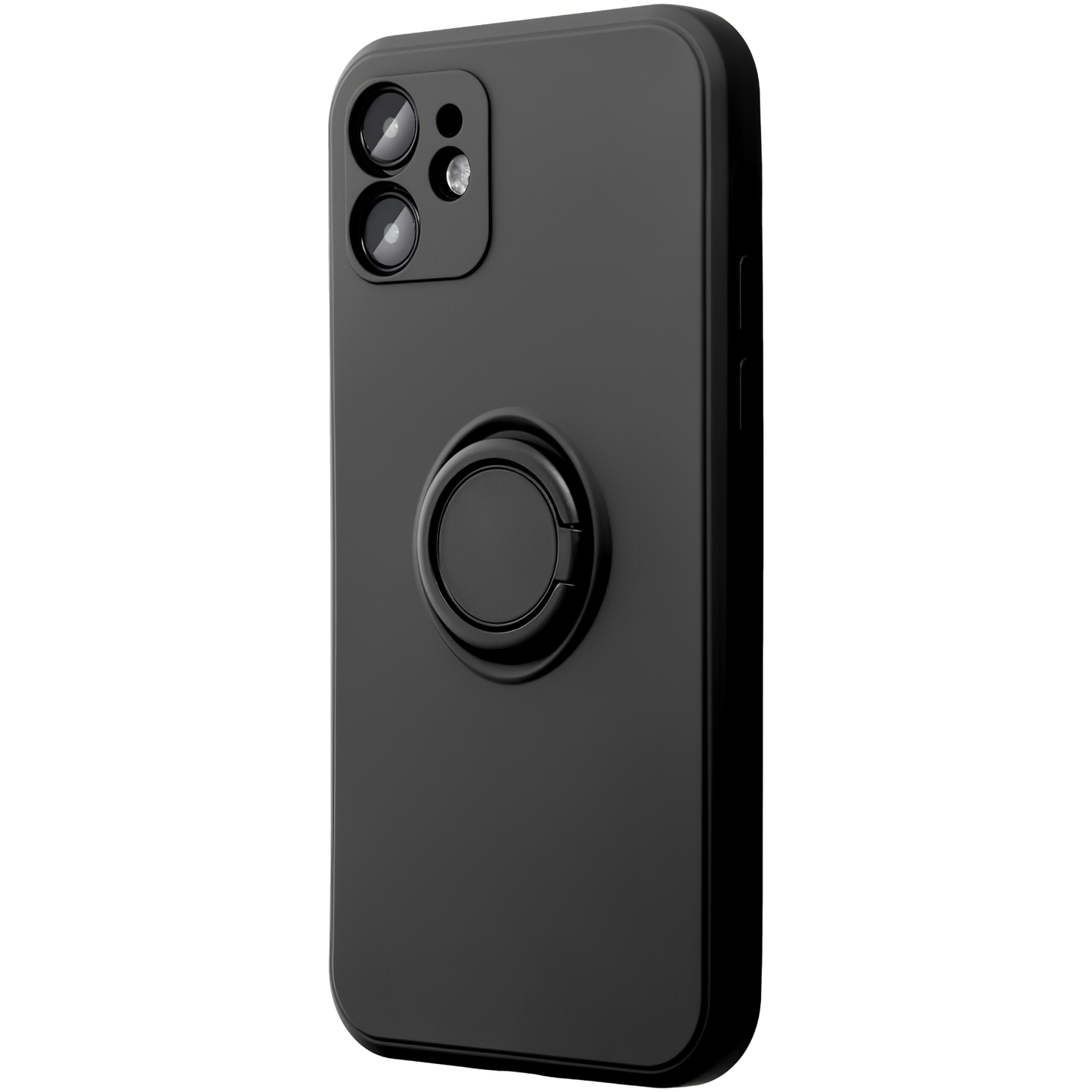 Coque pour Apple iPhone 16 Plus, OEM, Silicone Ring, Noire