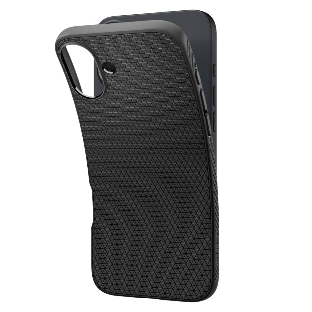 Étui pour Apple iPhone 16 Plus, Spigen, Liquid Air, Noir Mat ACS08066