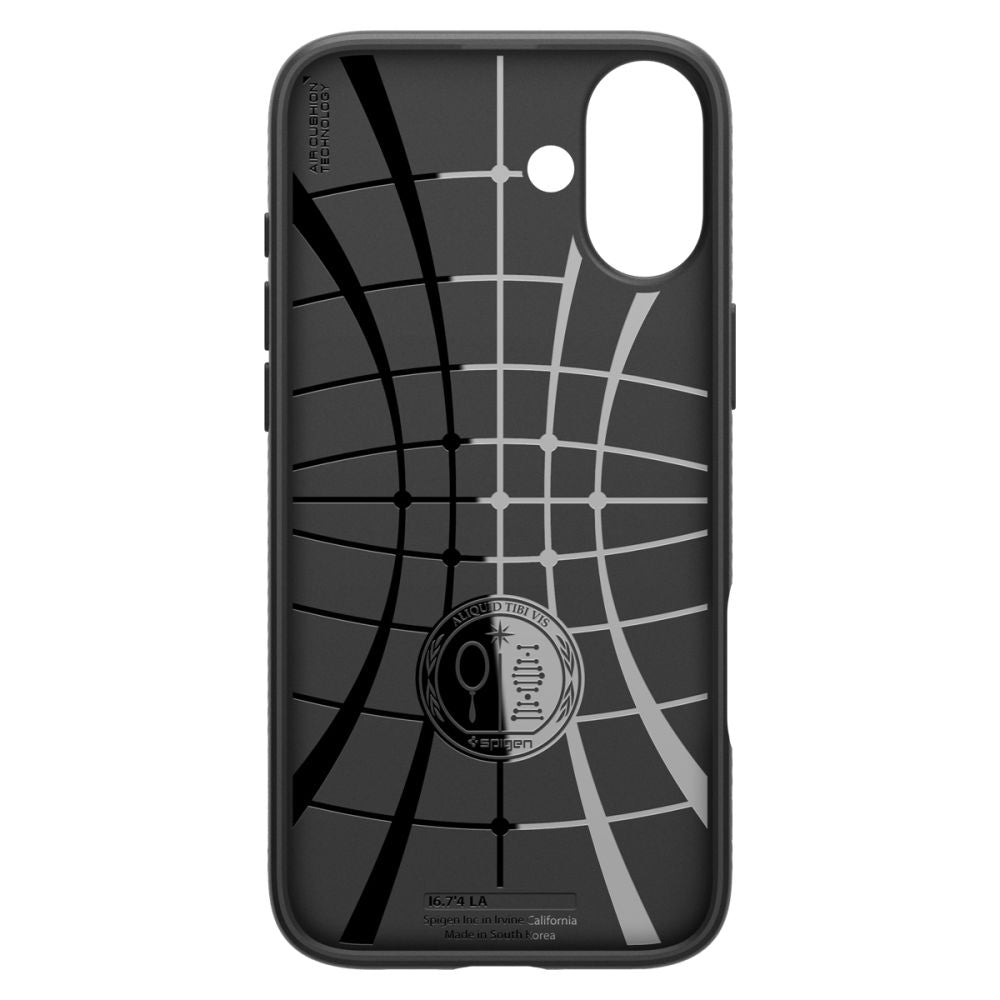 Étui pour Apple iPhone 16 Plus, Spigen, Liquid Air, Noir Mat ACS08066