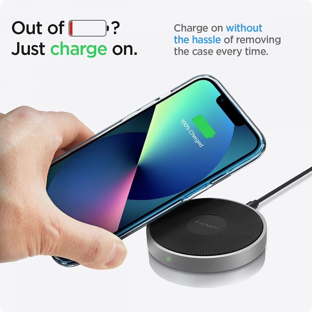 Coque pour Apple iPhone 13, Spigen, Liquid Crystal, Transparent