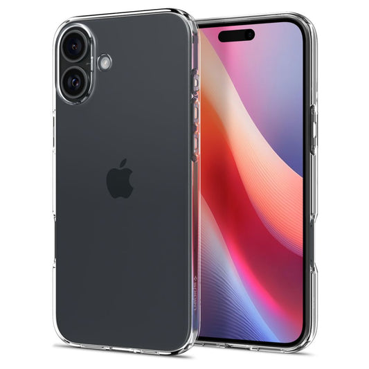 Hoesje voor Apple iPhone 16, Spigen, Liquid Crystal, Transparant ACS08190