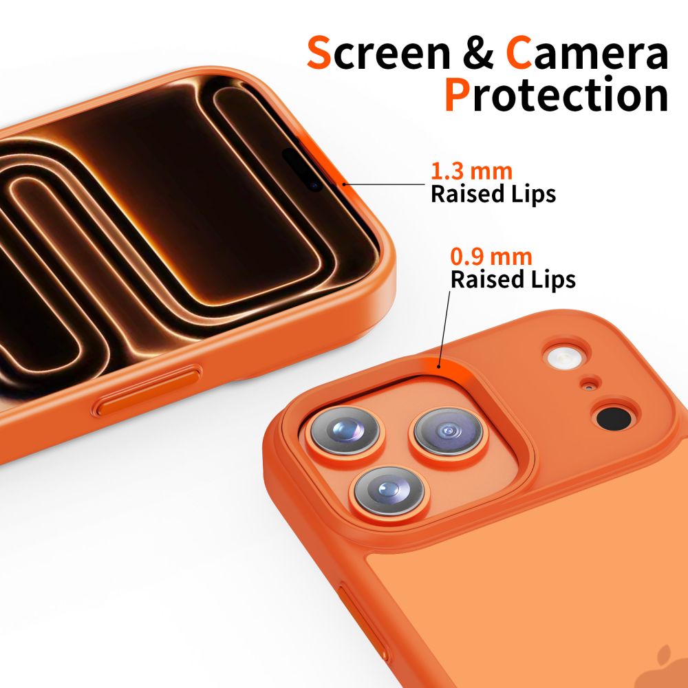 Hoes voor Apple iPhone 17 Pro Max, Tech-Protect, Magmat, Mat Oranje