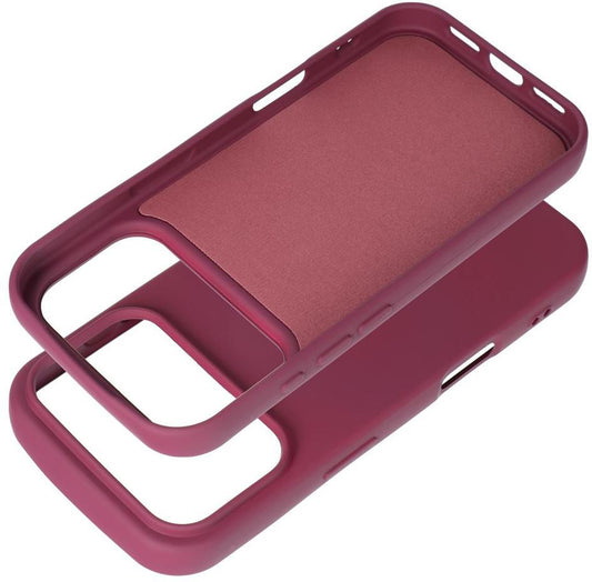 Coque pour Apple iPhone 18 Pro / 17 Pro, OEM, en silicone, bordeaux