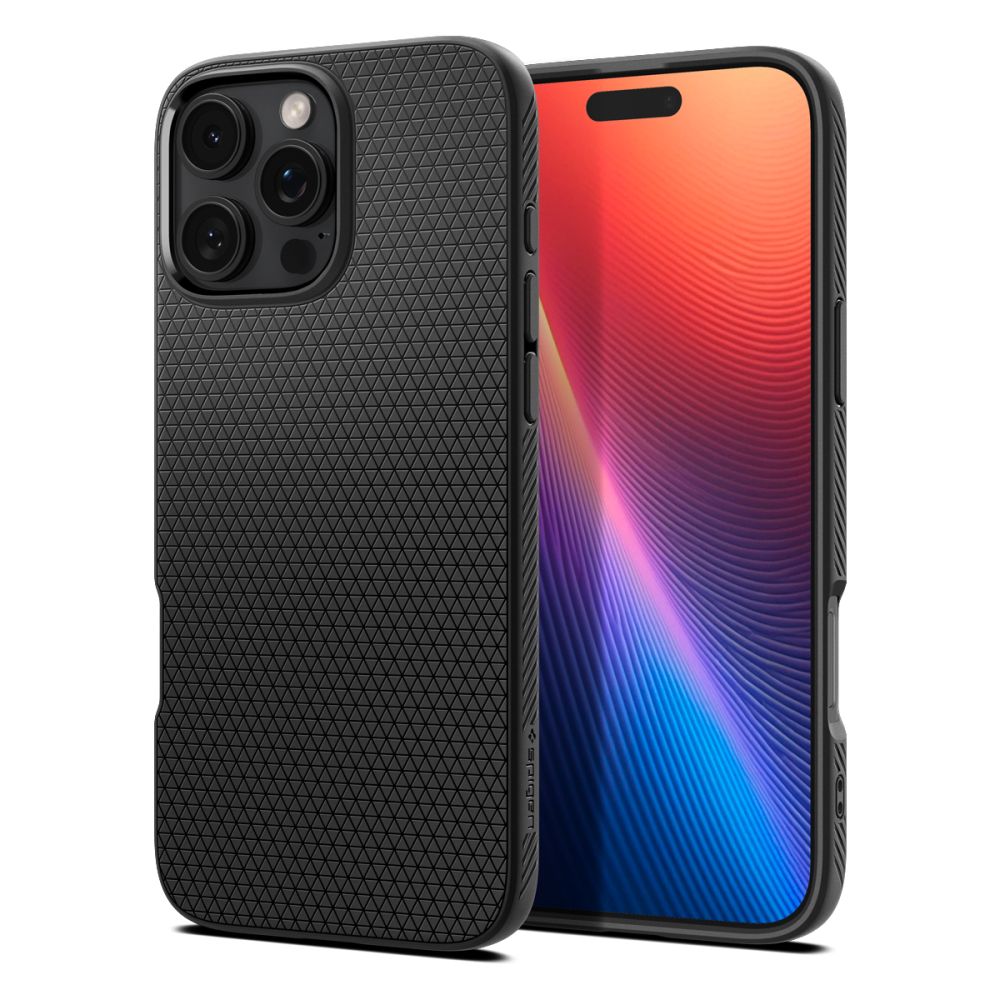 Étui pour Apple iPhone 16 Pro, Spigen, Liquid Air, Noir Mat ACS08117